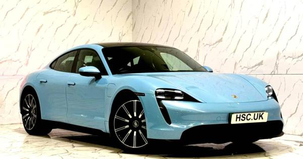 Blue 2020 Porsche Taycan Saloon All-wheel drive Automatic